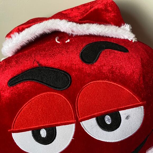 22” Plush Standing Santa M&M guy with present - Picture 4 of 11